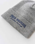True Religion Arch Logo Beanie Heather Grey