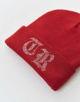 True Religion Crystal Old English Beanie Tawny Port