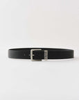True Religion Buckle Belt Jet Black