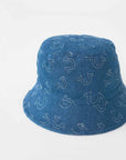 True Religion Bucket Hat All Over Hs Light Wash