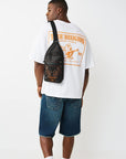 True Religion Bag Emb Patch Sling Jet Black