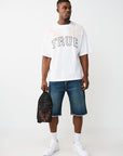 True Religion Bag Emb Patch Sling Jet Black