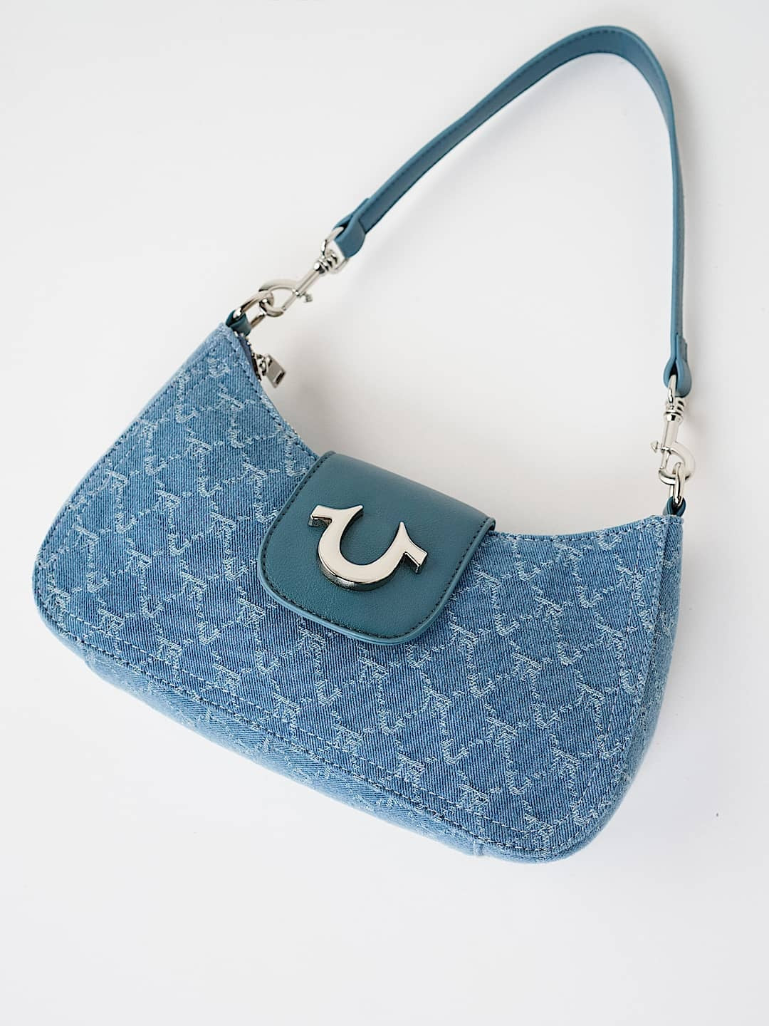 True Religion Bag Hs Aop Light Wash Blue
