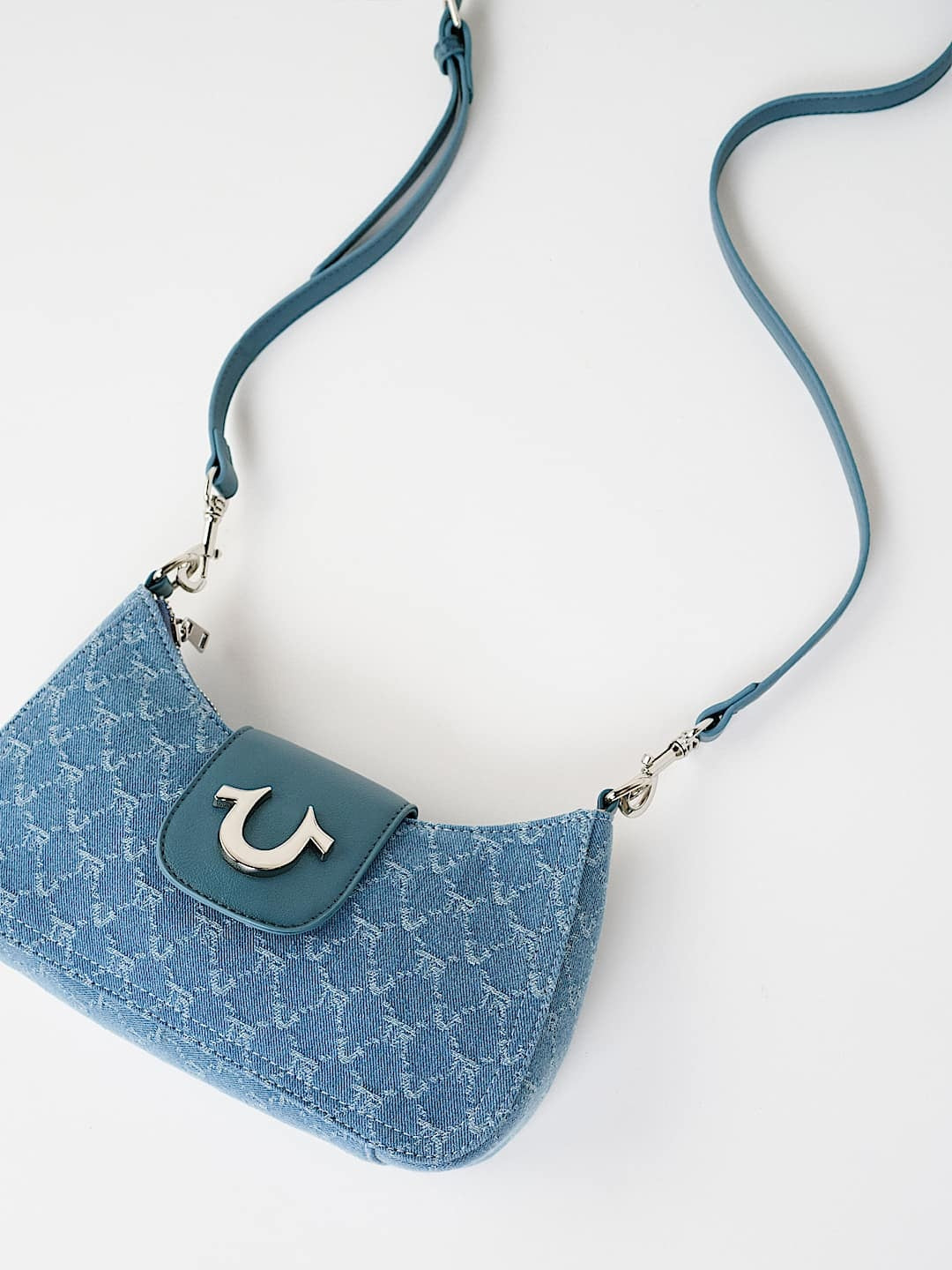 True Religion Bag Hs Aop Light Wash Blue