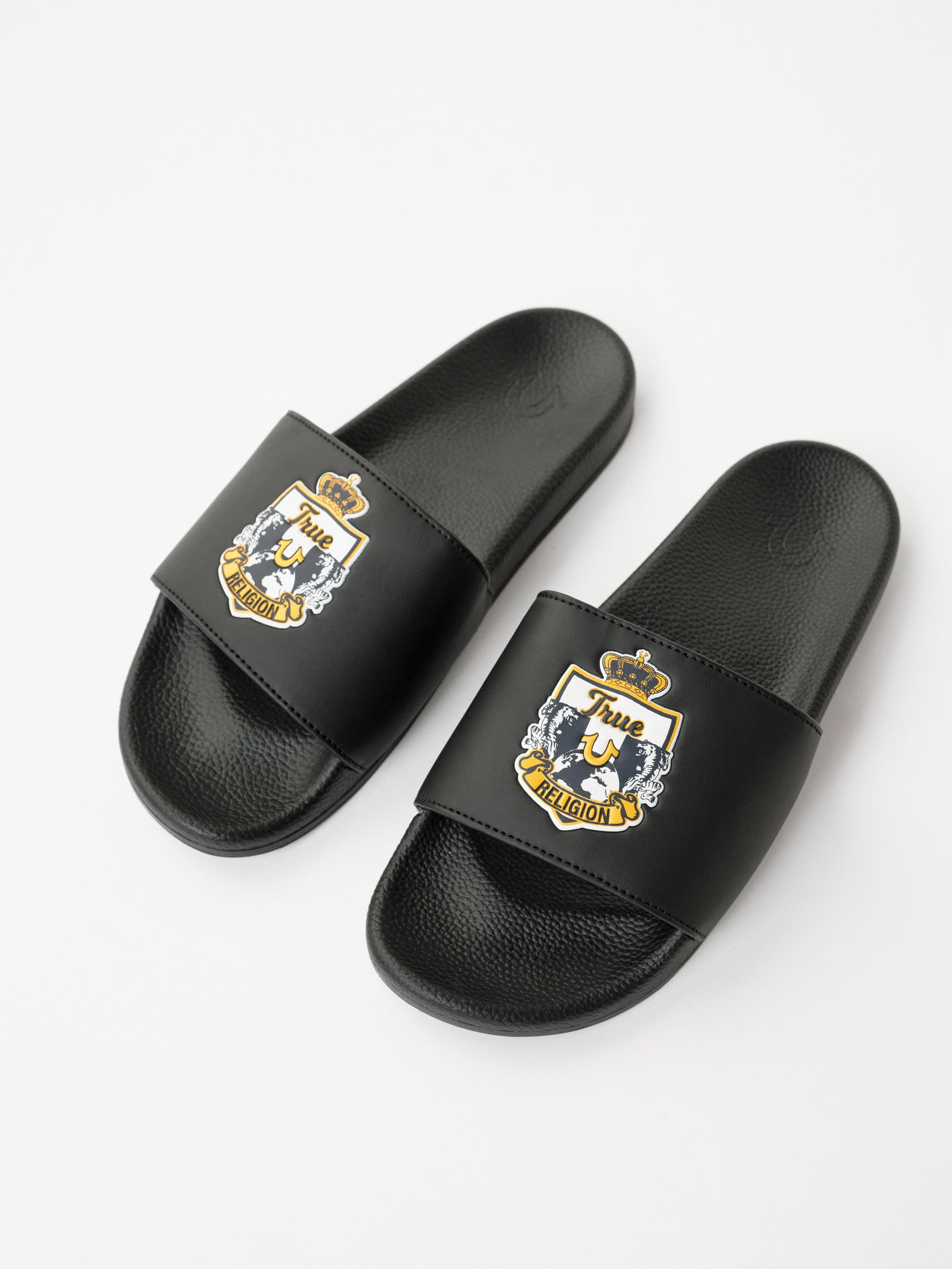 True Religion Slides Trsl1 Sheild Slides Black