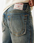 True Religion Rocco Big T No Flp Ovrsized Hs Street Lights Dark Wash