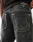 True Religion Ricky Big T Nf Oversized Hs 34In Chantey Black Wash