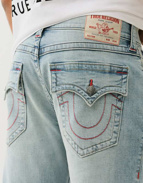 True Religion Billy Sn Flap 34In Beach Trail Light Wash - AL
