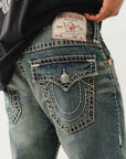 True Religion Ricky Super T Flap 34In Midnight Warehouse Dark Wash