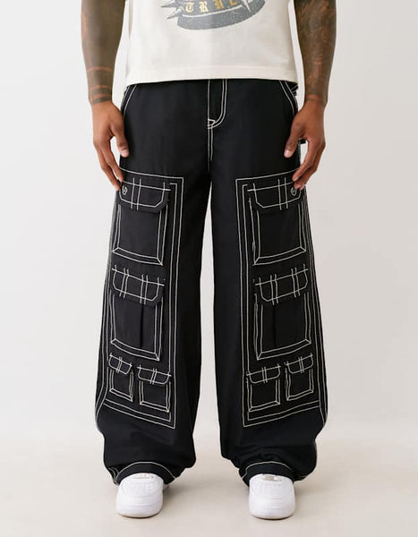 True Religion Baggy Utlity Big T Pant Black - AL Capone Premium