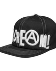 Ice-Cream Cap Anarchy Wrap Around Flat Brim Black