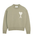 Ami Sweater Logo Heather Sage - 1