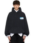 Vetements Hoodie My Name Sticker Black