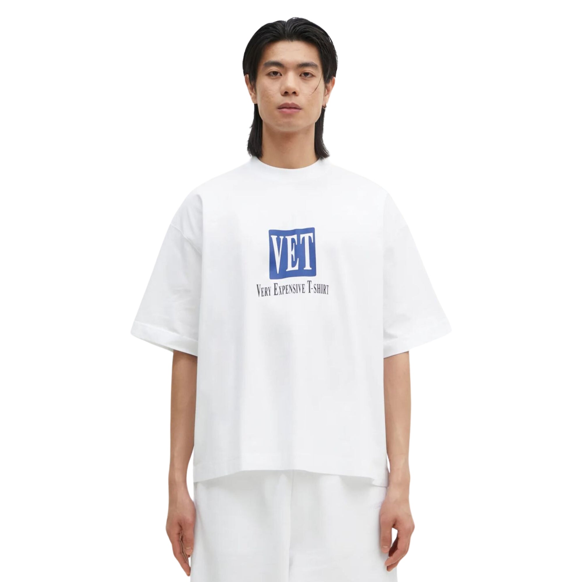 Vetements T-Shirt Vet Cropped Boxy White