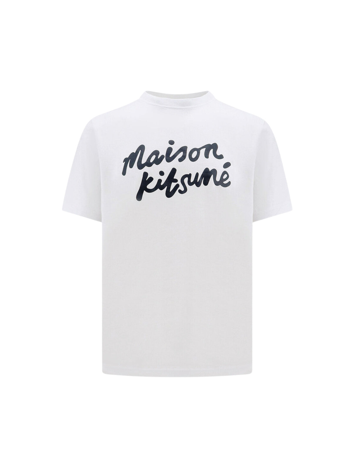 Maison Kitsune T-Shirt Handwriting Comfort White-Black