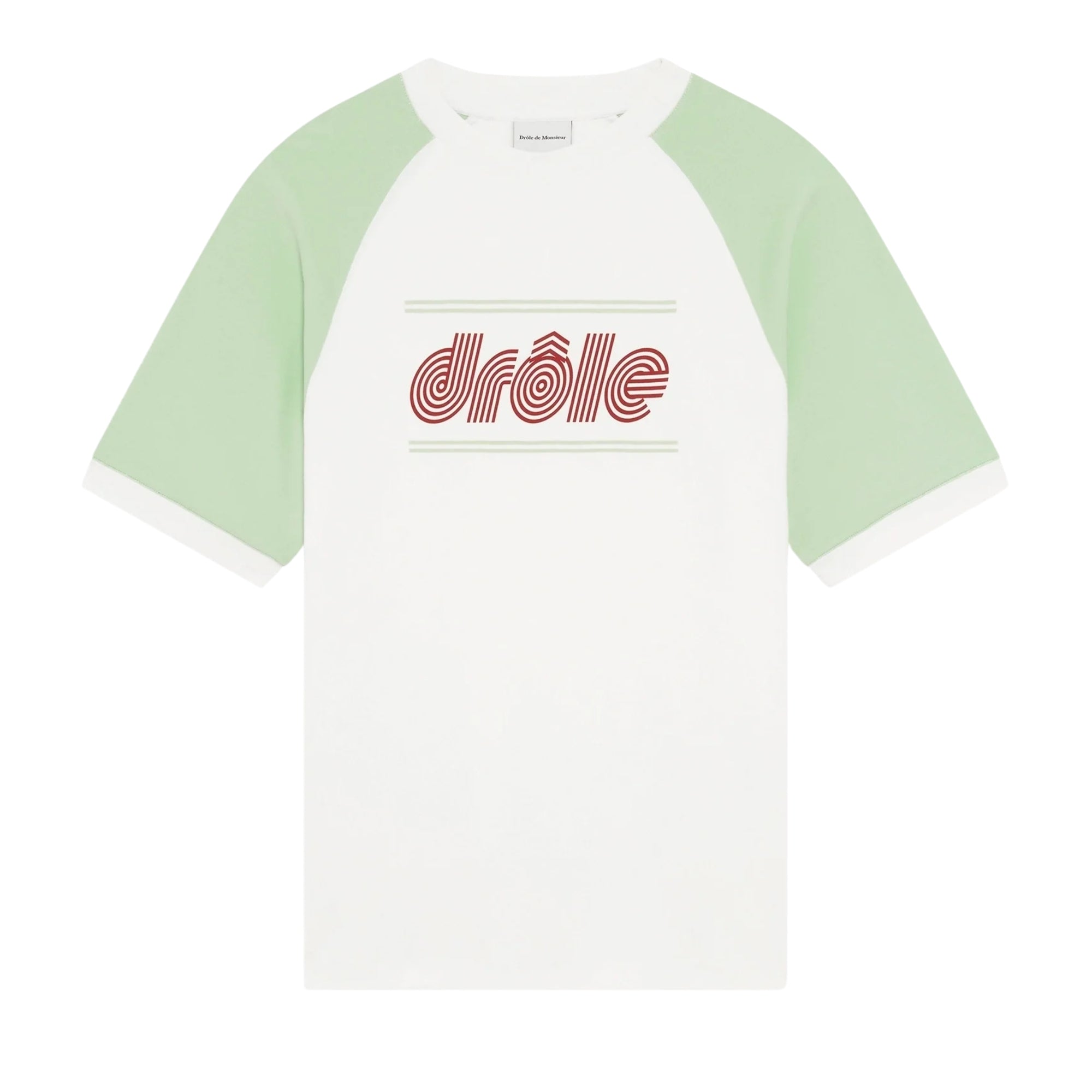 Drole De Monsieur T-Shirt Logo Off White- Mint