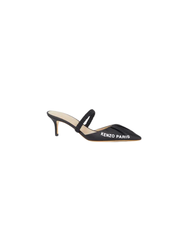 Kenzo Heels Mio Kitten Logo Black