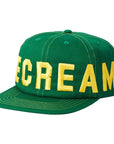 Ice-Cream Cap Flat Brim Logo Green