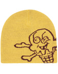 Ice-Cream Beanie Cones & Bones Yellow