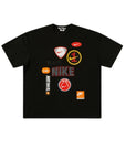 Comme Des Garcons T-Shirt Allover Nike Logo Black