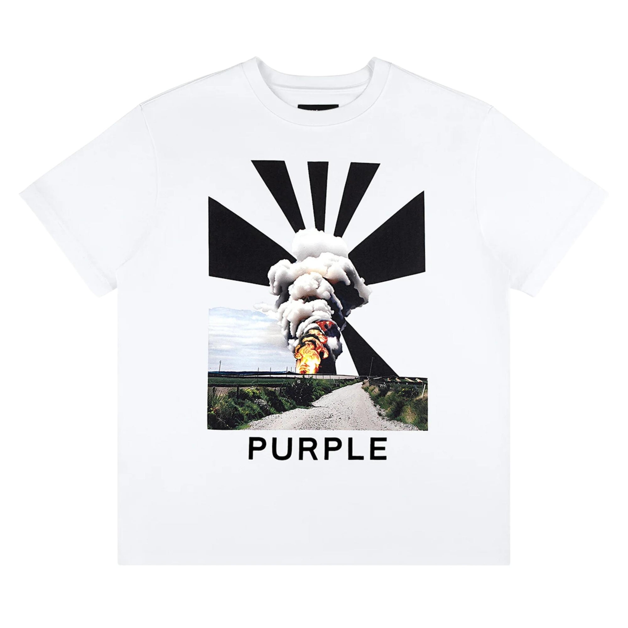 Purple T-Shirt Explosion White