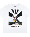 Purple T-Shirt Explosion White