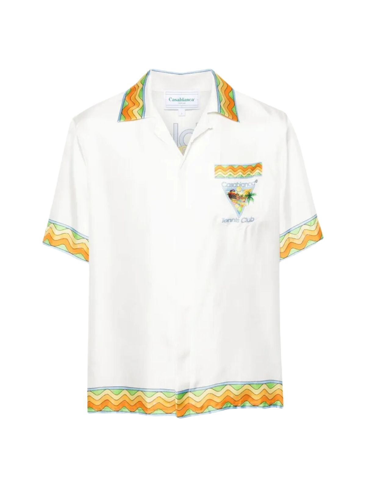 Casablanca Shirt Afro Cubism Tennis Club White