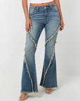 True Religion JEANS DISTRESSED FRAYED FLARE-AL Capone Premium