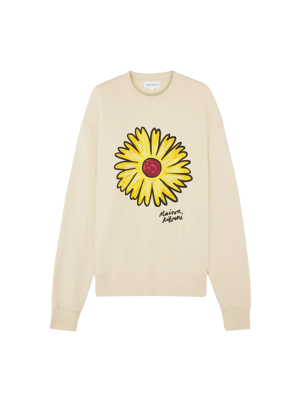 Maison Kitsune Sweater Floating Flower Paper