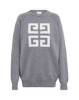 Givenchy Sweater Logo Grey-Ecru