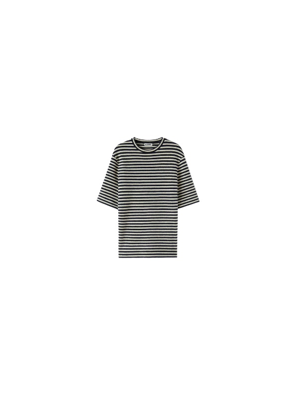 Jil Sander T-Shirt Striped Black-White