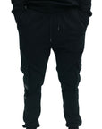 Capone Cargo Sweatpants Double Sided Pockets Black