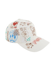 Barrow Cap Graphic Allover Print Logo White - 1