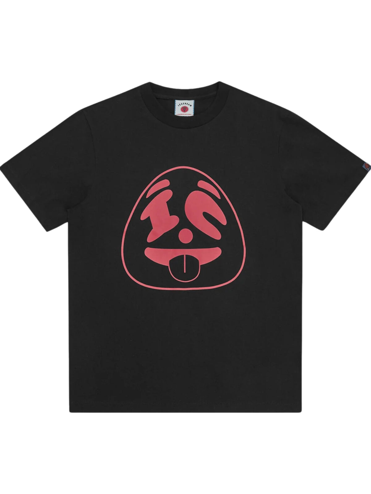 Ice-Cream T-Shirt Panda Face Black