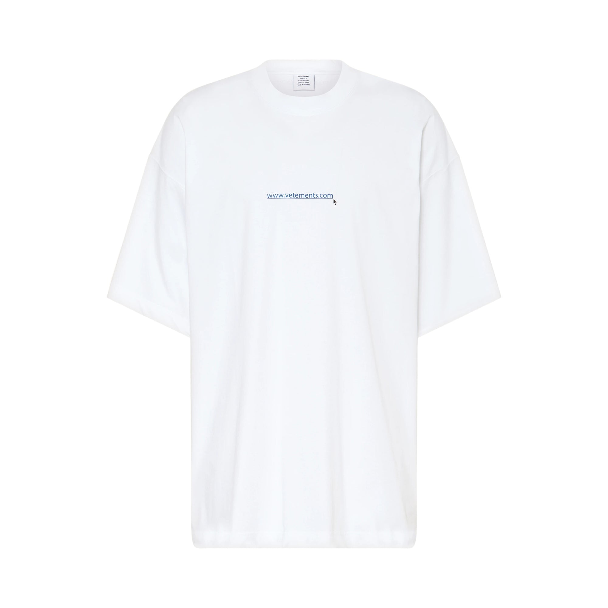 Vetements T-Shirt Website Oversized White