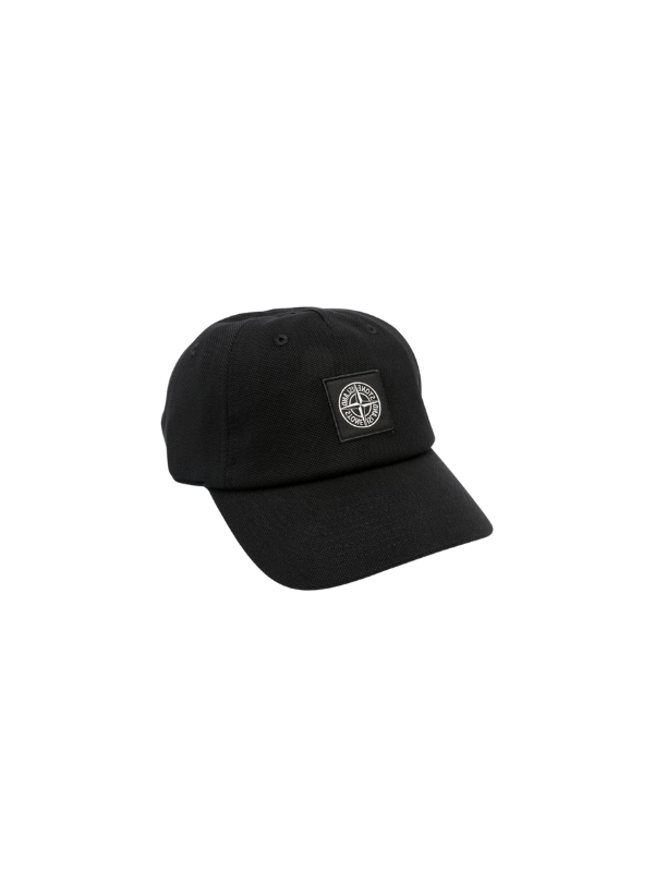 Stone Island Cap Logo Black