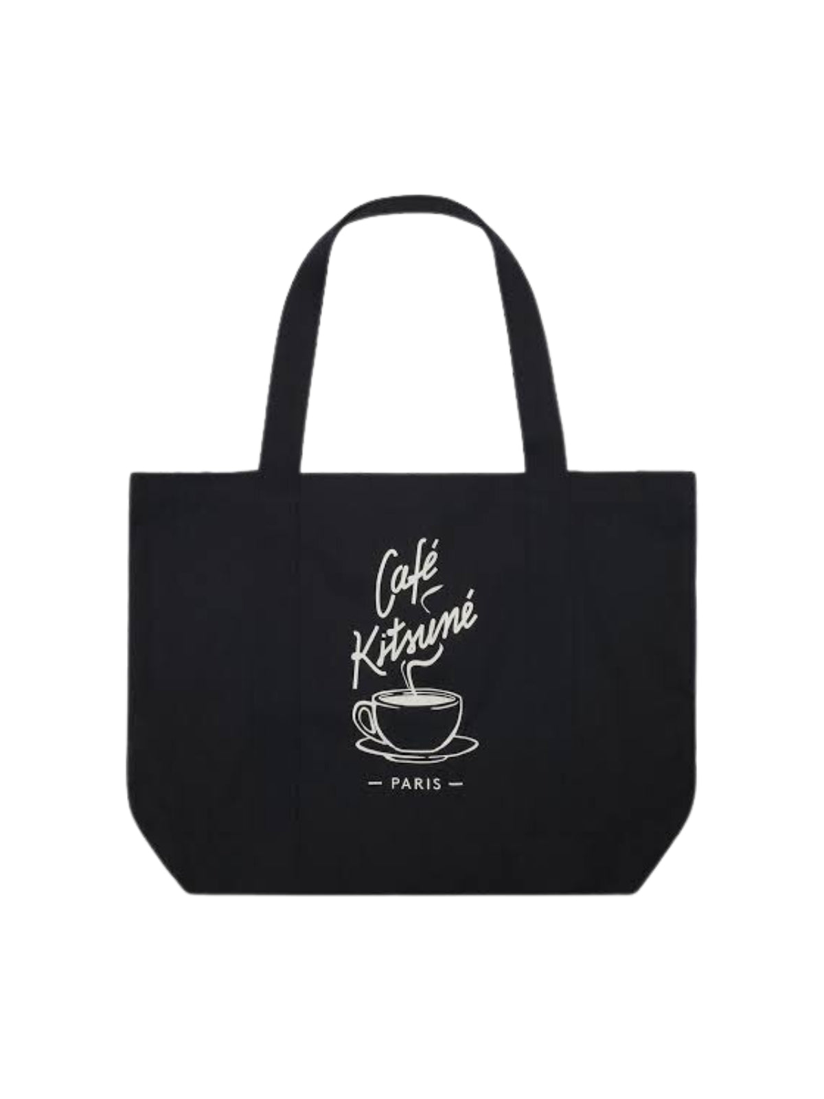 Cafe Kitsune Bag Tote Coffee Cup Black