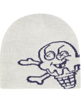 Ice-Cream Beanie Cones & Bones White