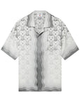 Casablanca Shirt Cuban Collar Gradient Heart Monogram Grey