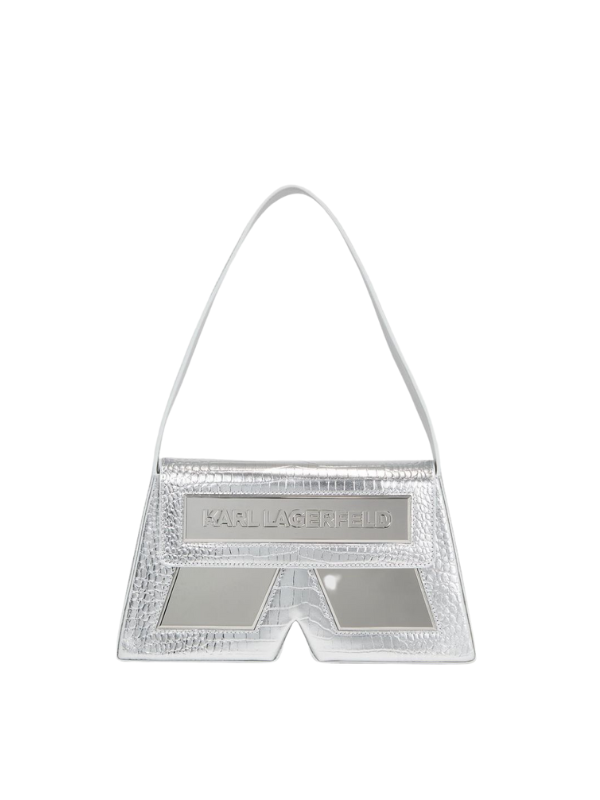 Karl Lagerfeld Bag Shoulder Logo Silver