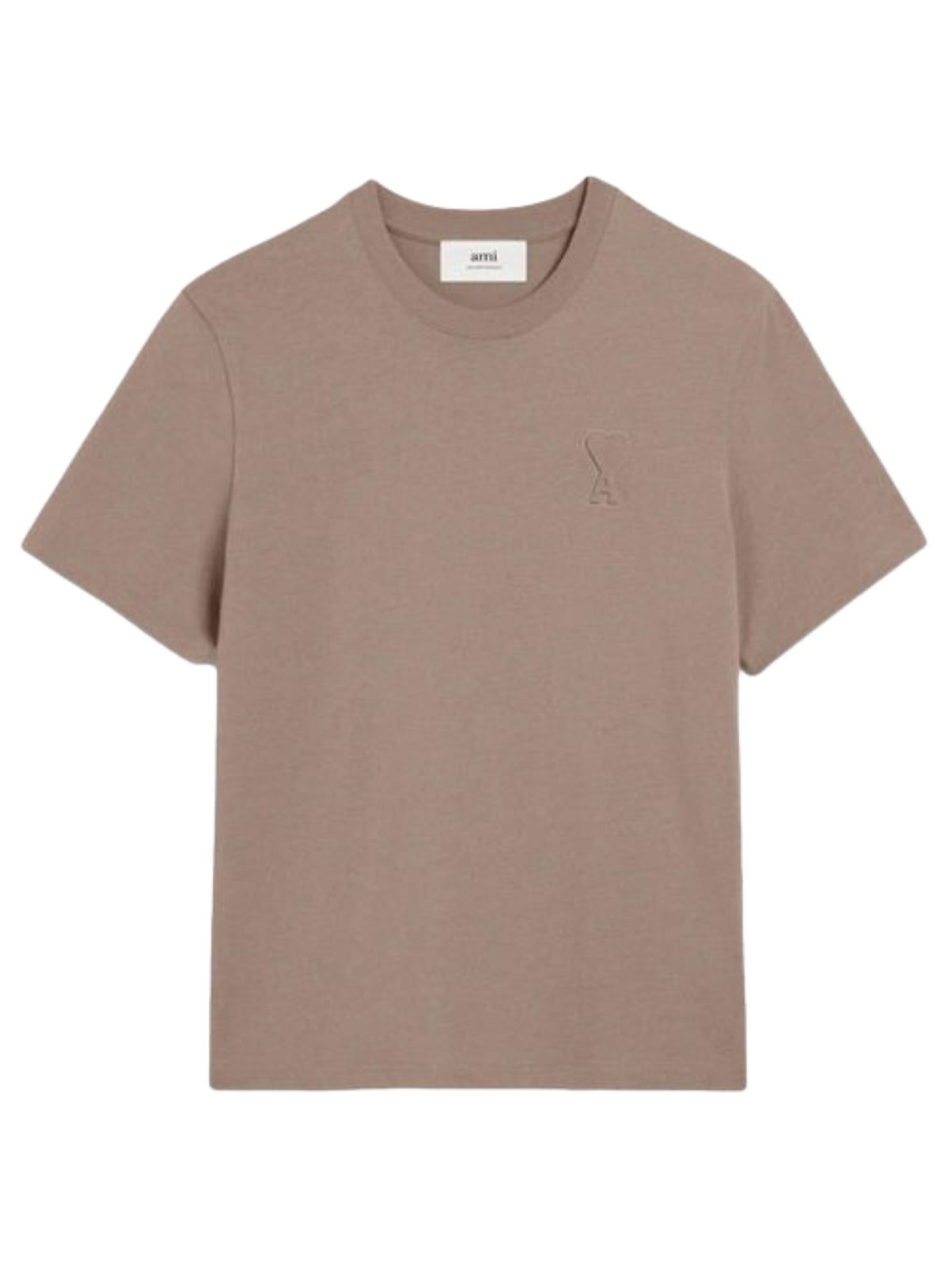 Ami T-Shirt Logo Light Taupe - 1