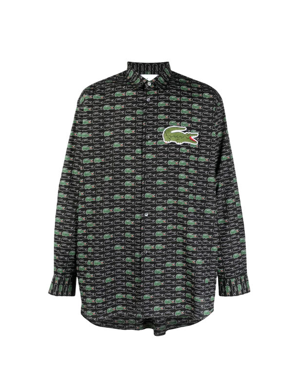 Comme Des Garcons Shirt Woven X Lacoste Black