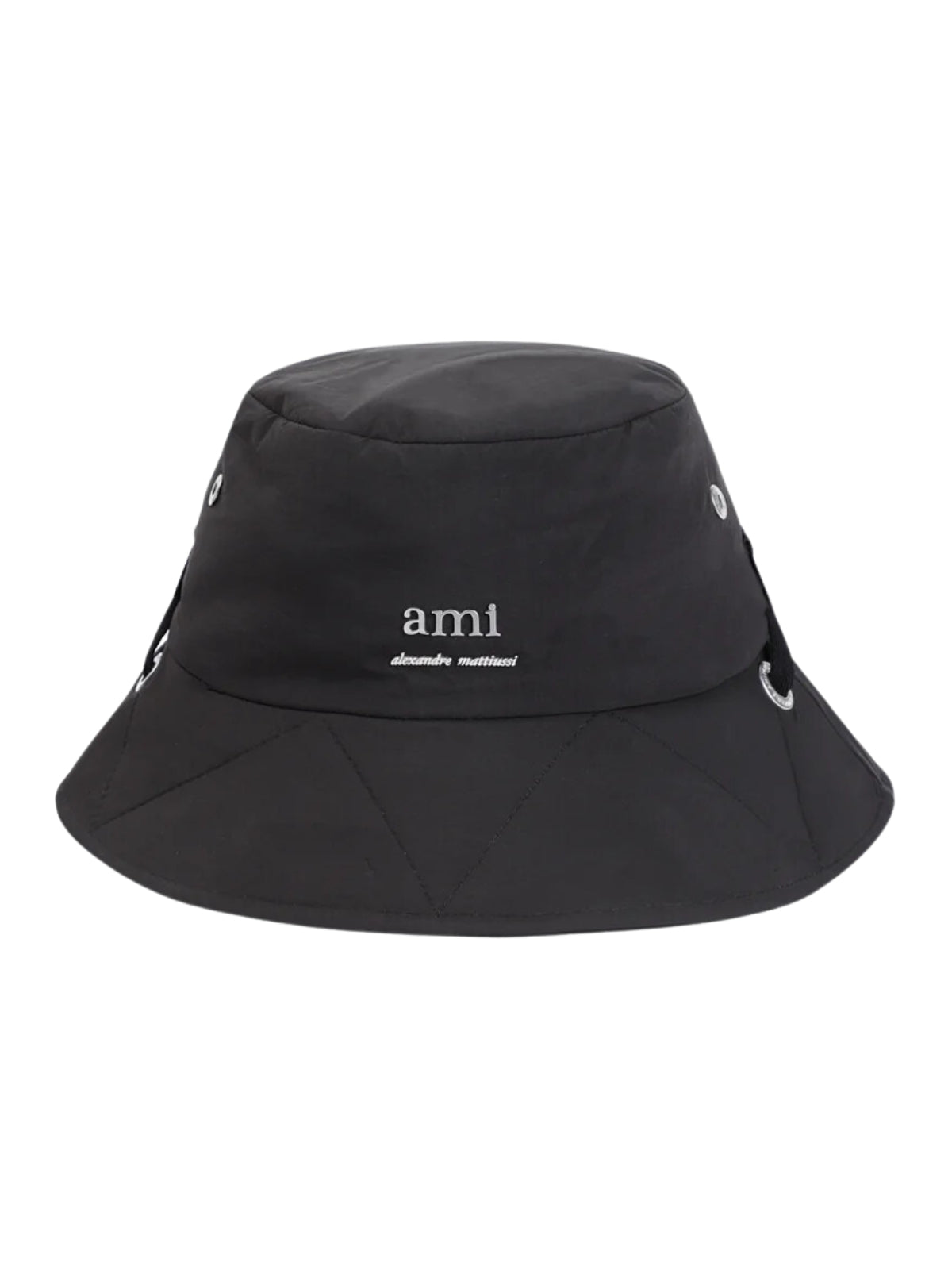 Ami Bucket Hat Alexandre Mattiussi With String Black - 1