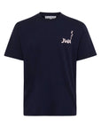 Jw Anderson T-Shirt Back Print Navy