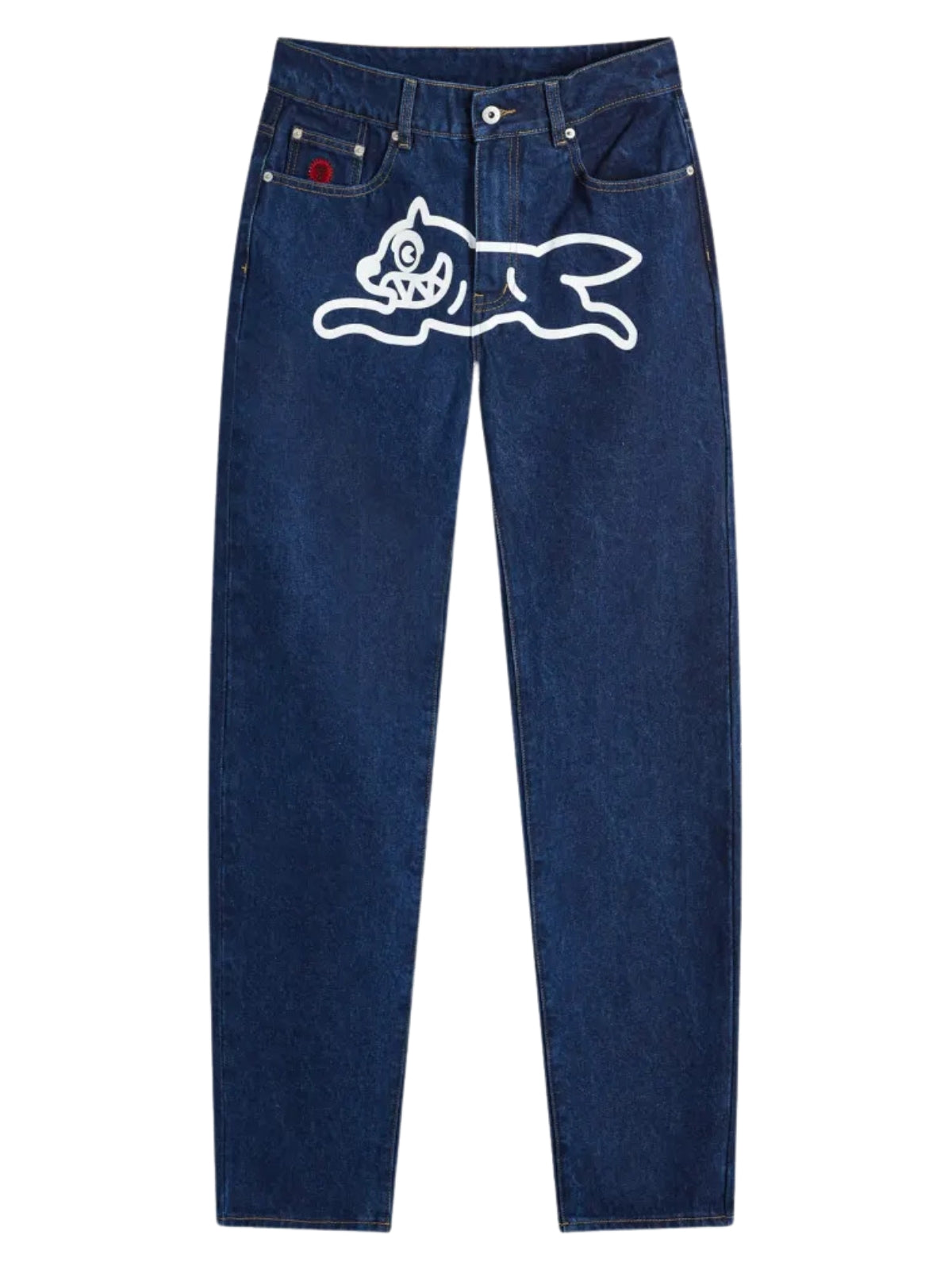 Ice-Cream Jeans Running Dog Double Scoop Mid Wash Blue