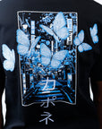 Capone T-Shirt Japan City Butterfly Black