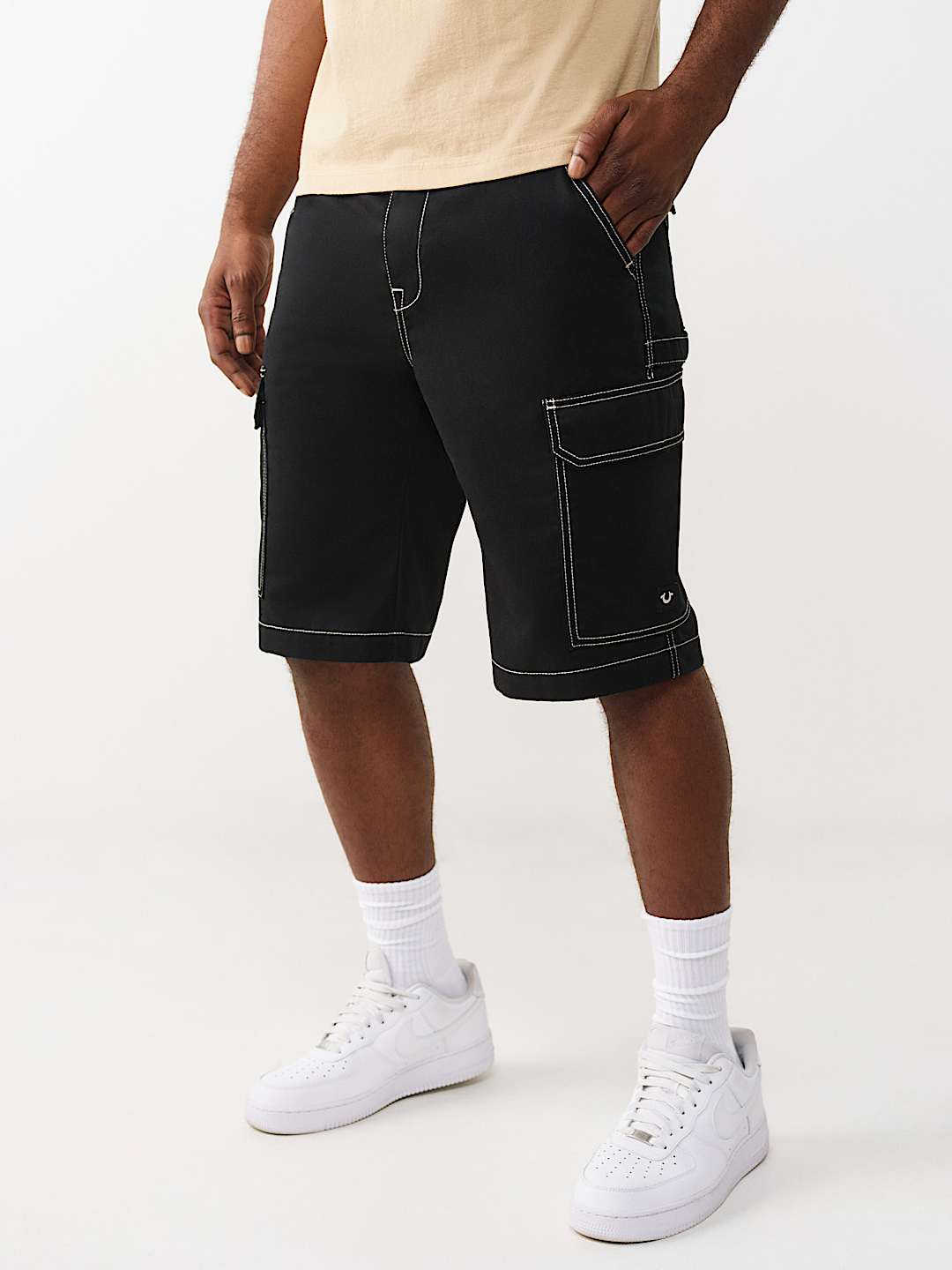 True Religion Shortss Utility Cargo Shorts Black