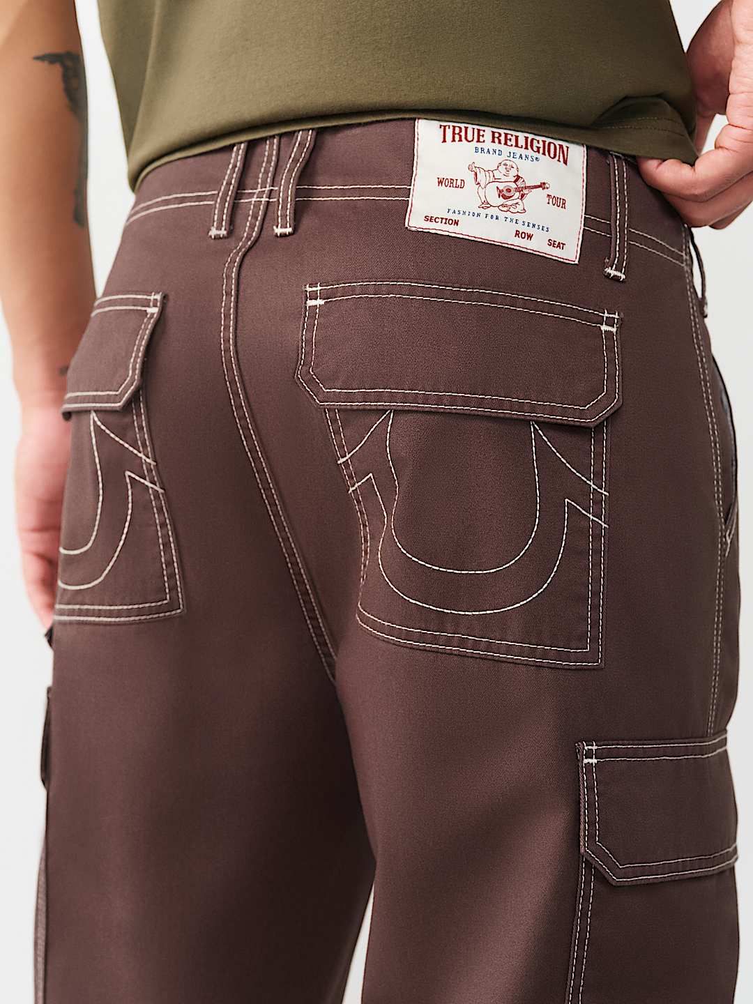 True Religion Shortss Utility Cargo Shorts Brown