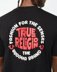 True Religion T-Shirt Burg Jet Black