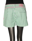 Chiara Ferragni Shorts Stripes Green-White